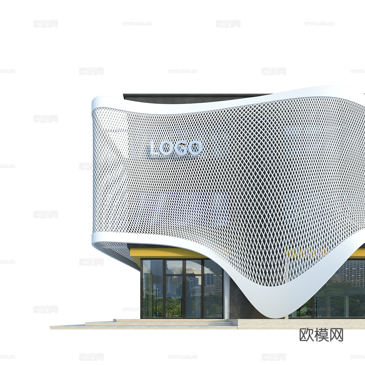 商业建筑外观3d模型