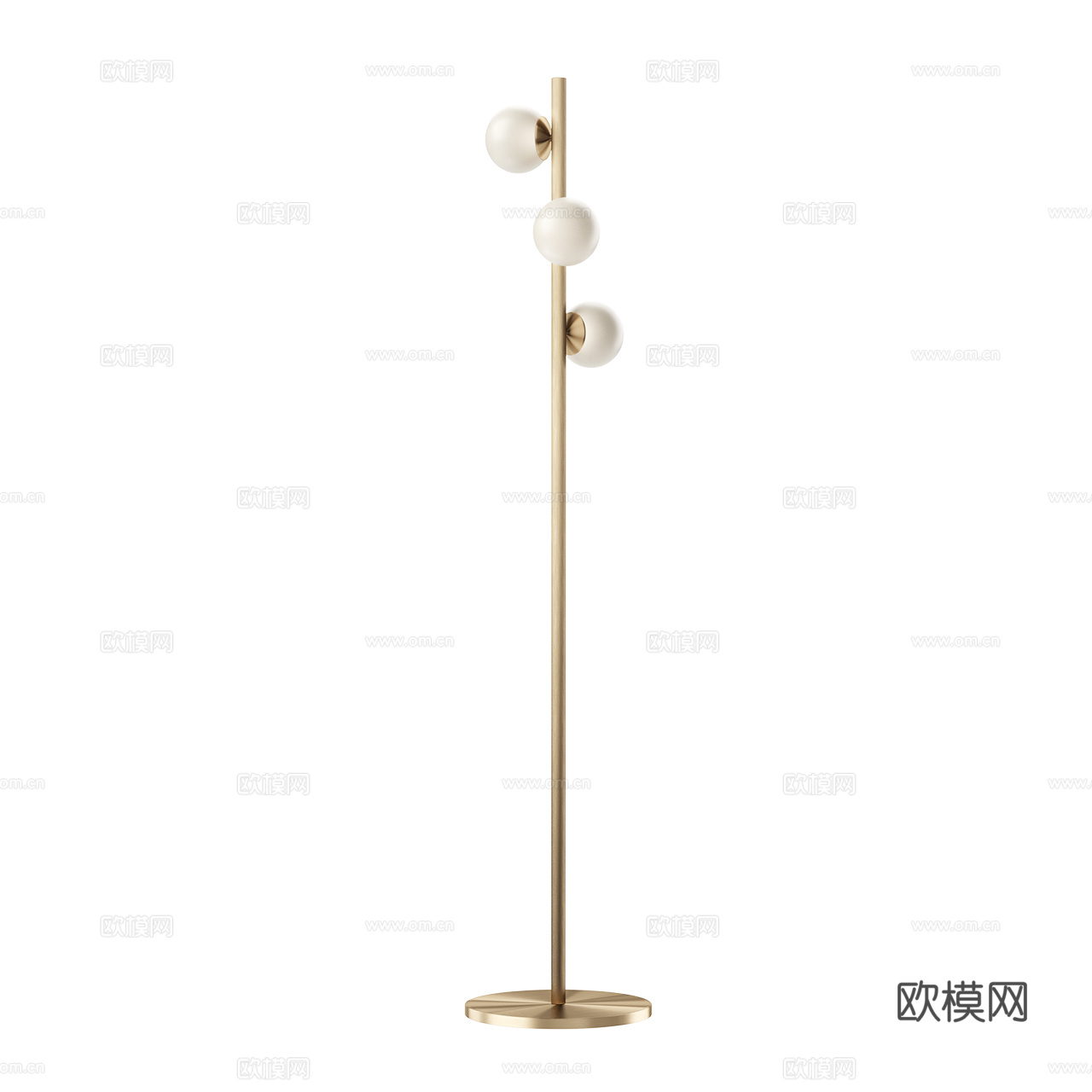 Leds C4 意式极简落地灯 金属落地灯 球形落地灯3d模型