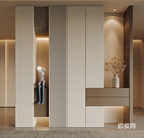 現(xiàn)代玄關(guān)鞋柜3d模型下載