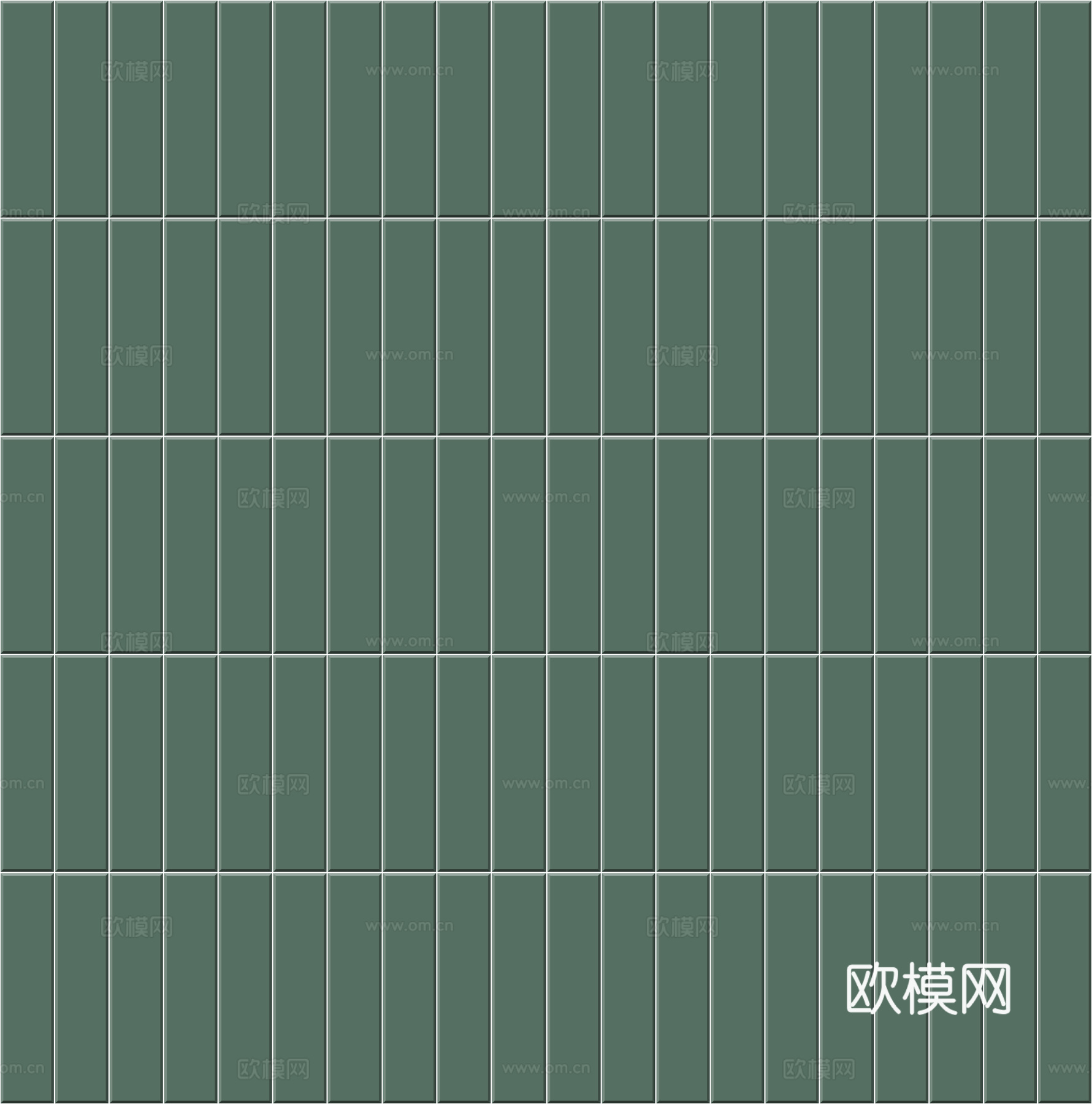 高清绿色复古条形瓷砖