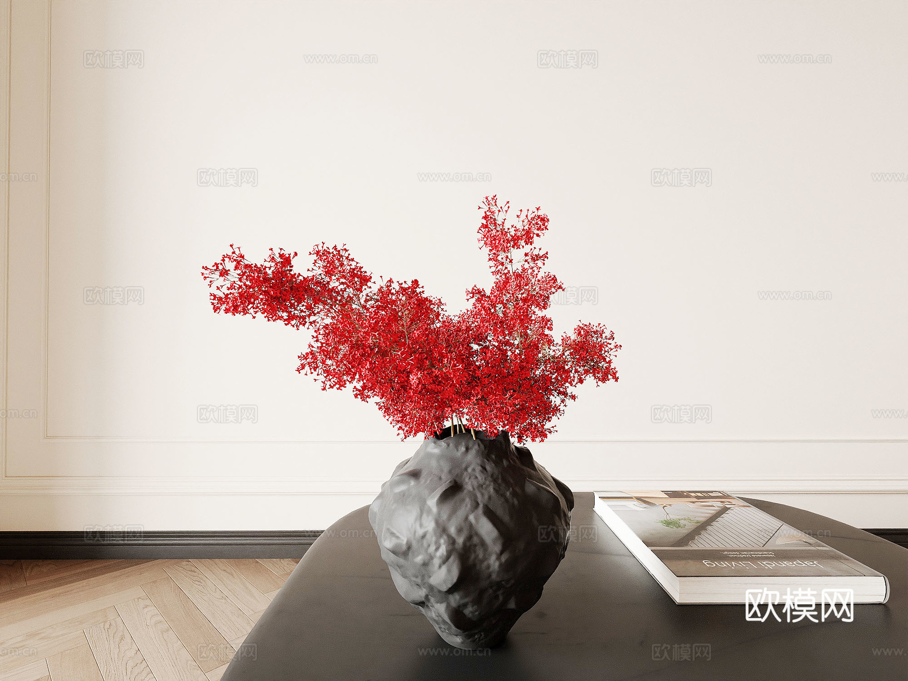 花瓶 花盆 植物 盆景3d模型