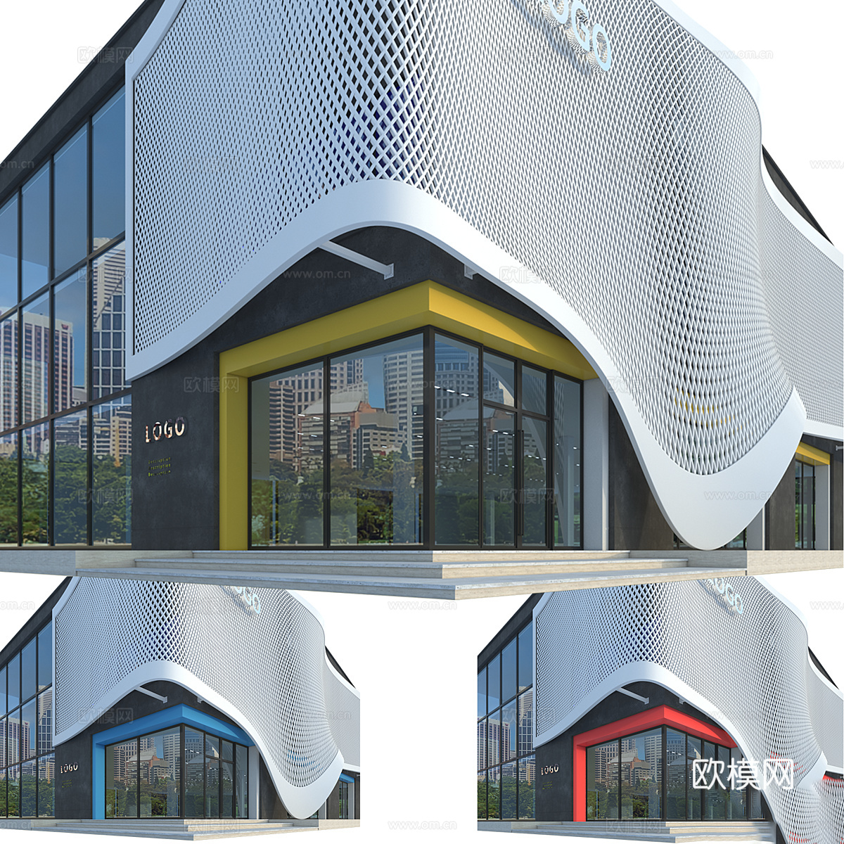 商业建筑外观3d模型
