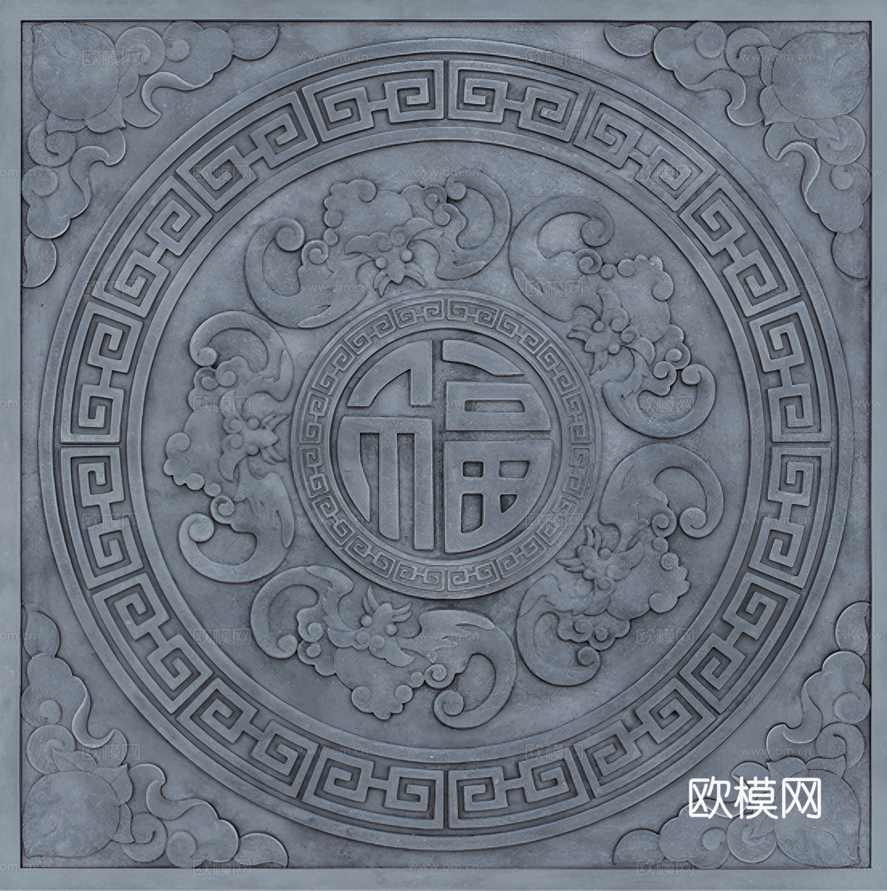 中式雕砖贴图