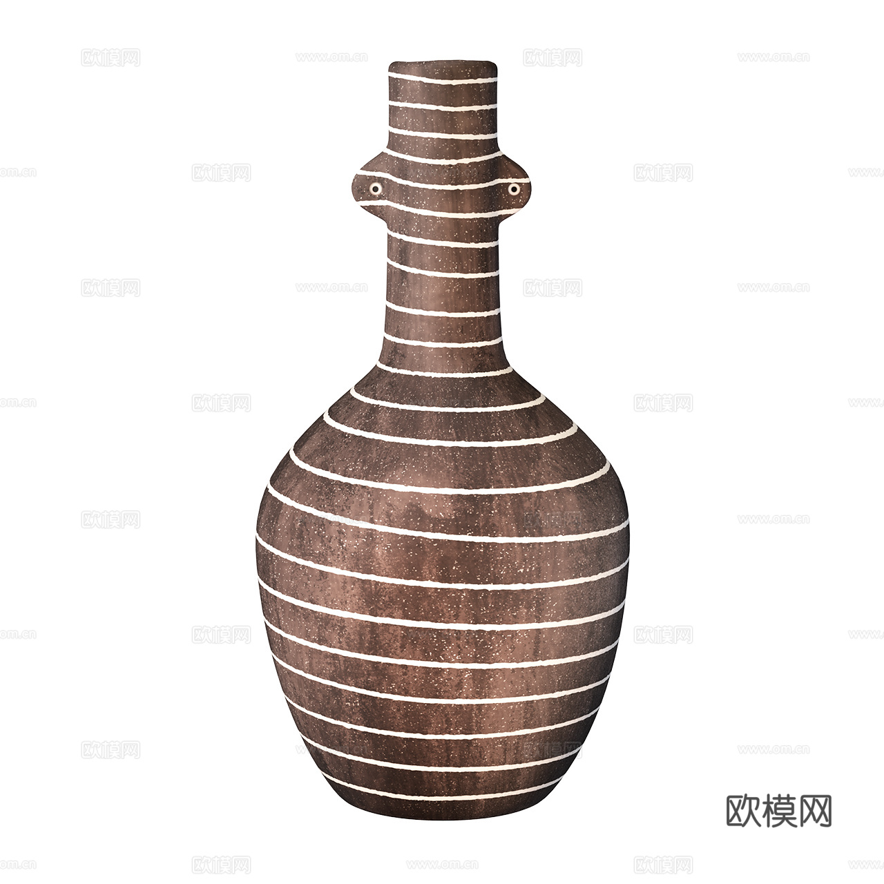 Ferm Living 侘寂风花瓶 陶瓷花瓶 艺术品摆件3d模型