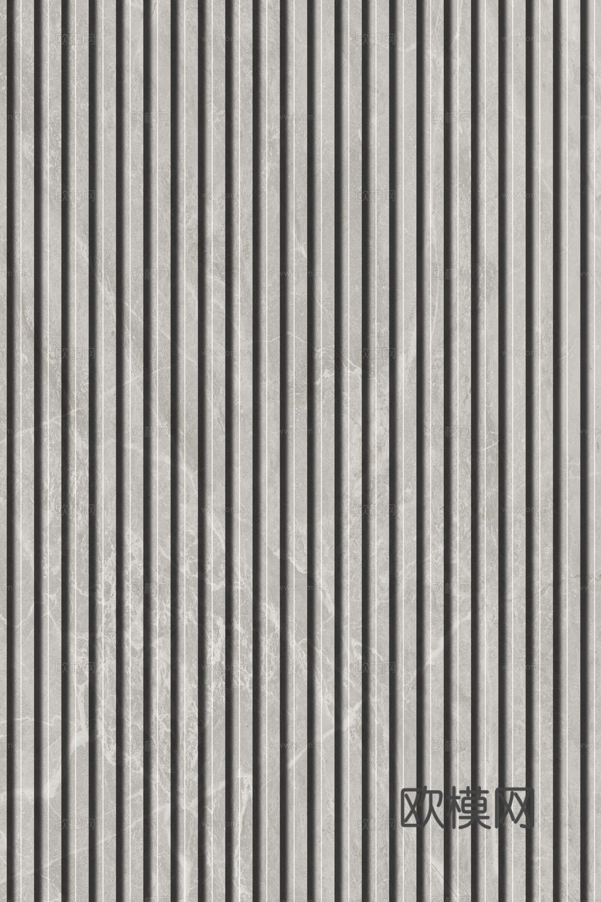 岩板石纹拉槽格栅长城板下载（渲染图7）