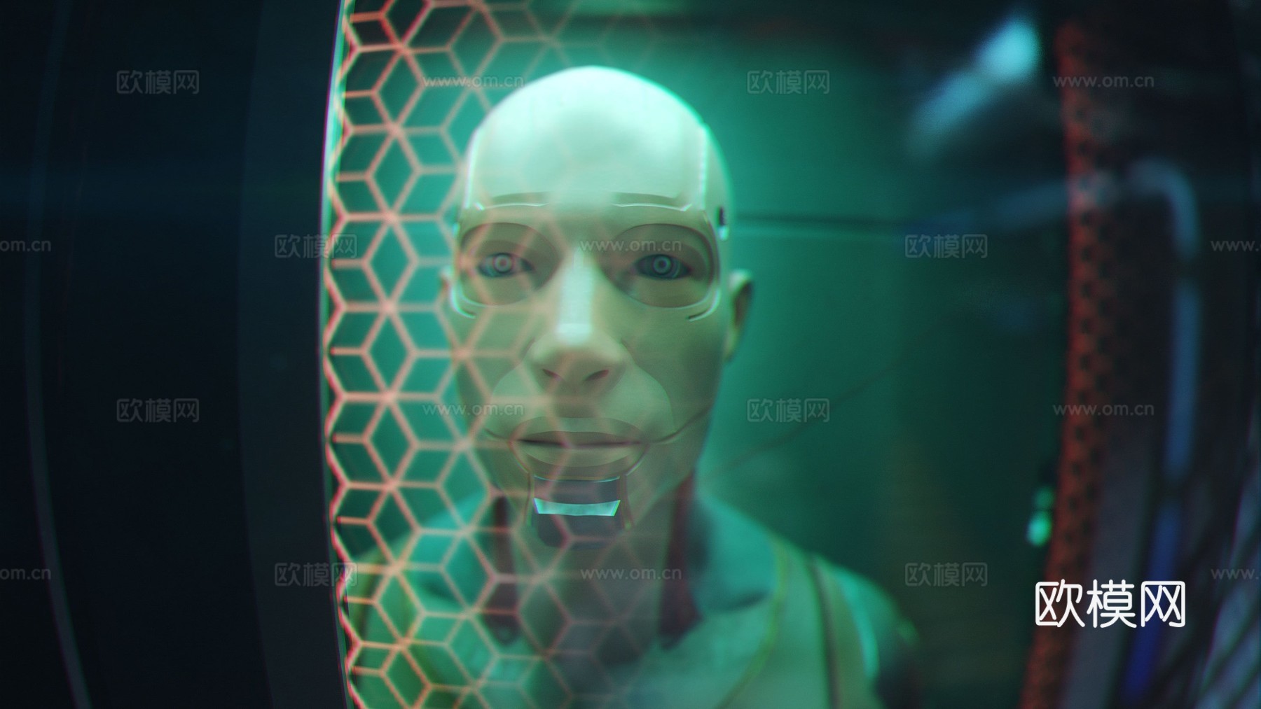 现代赛博朋克科幻场景 室内赛博朋克卧室 科幻场景卧室 太空su模型