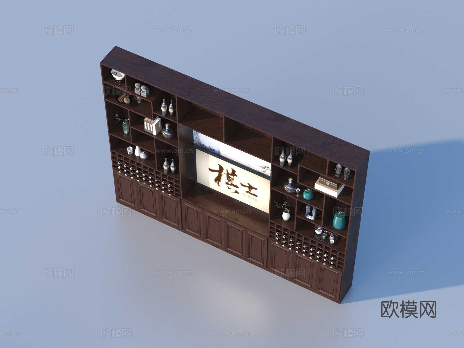 酒柜 餐边柜3d模型