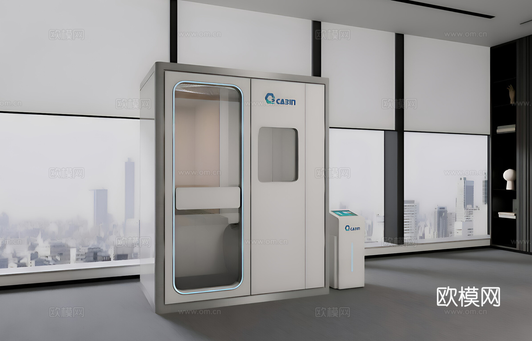 医疗器材 私人高端氧舱 氧舱3d模型
