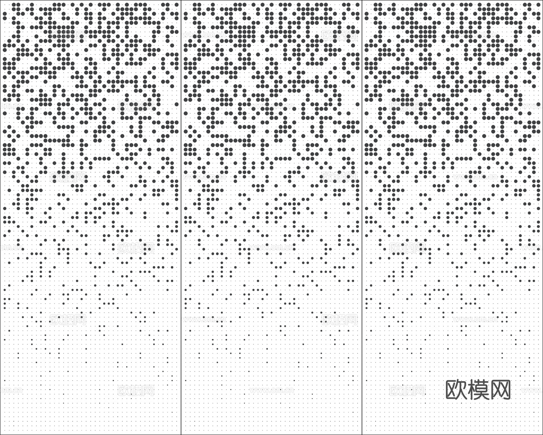渐变冲孔铝板贴图