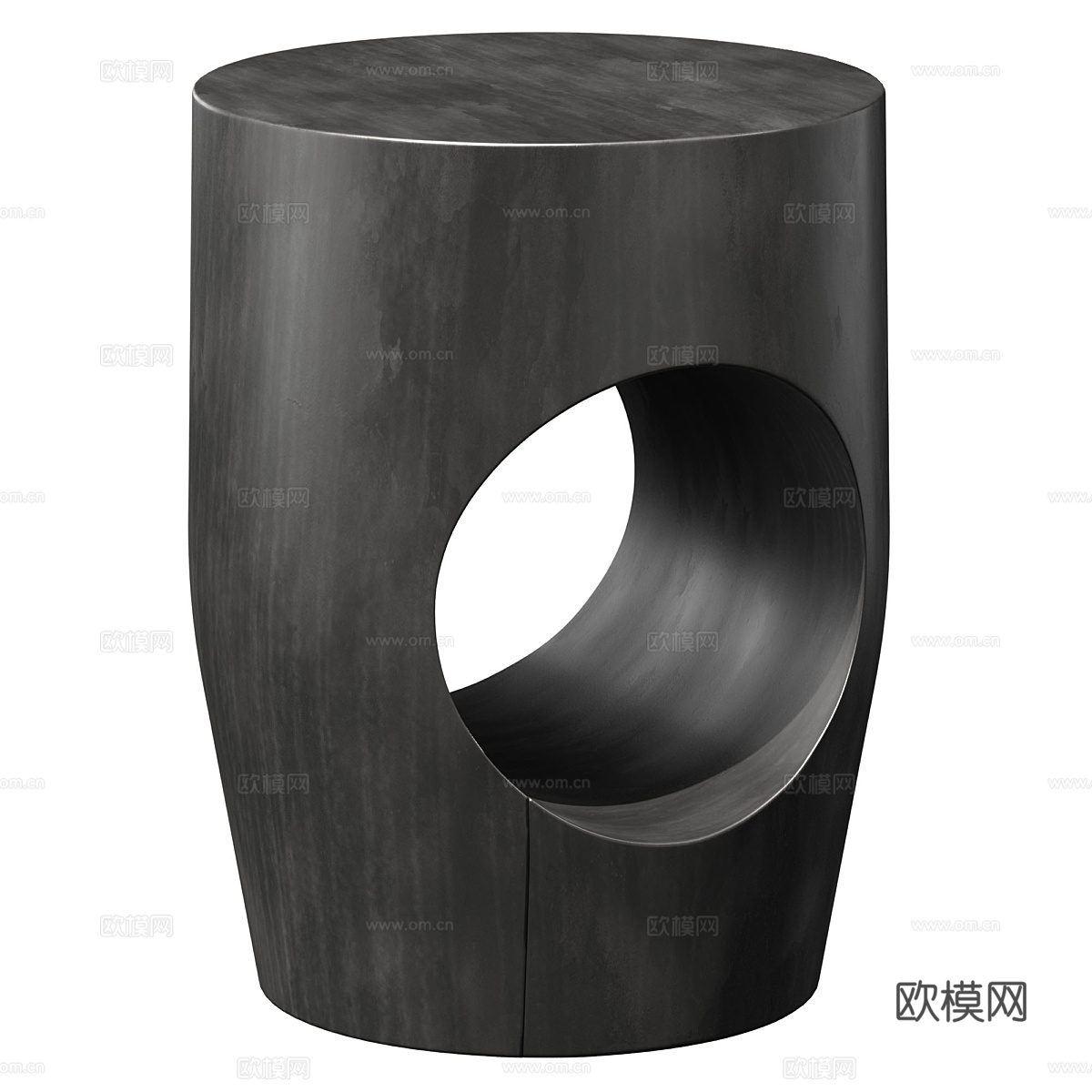 新中式实木边几3d模型