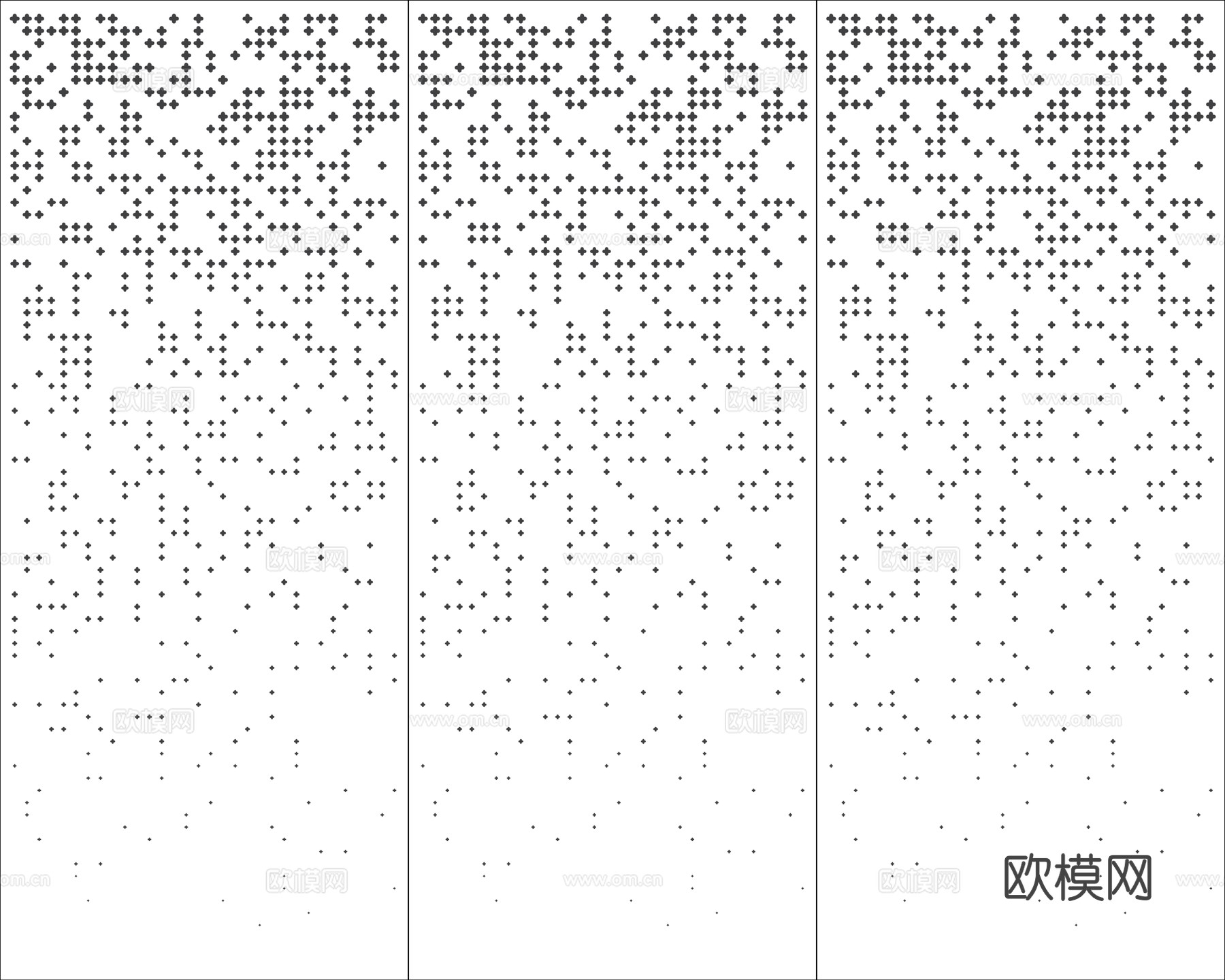 渐变冲孔铝板贴图