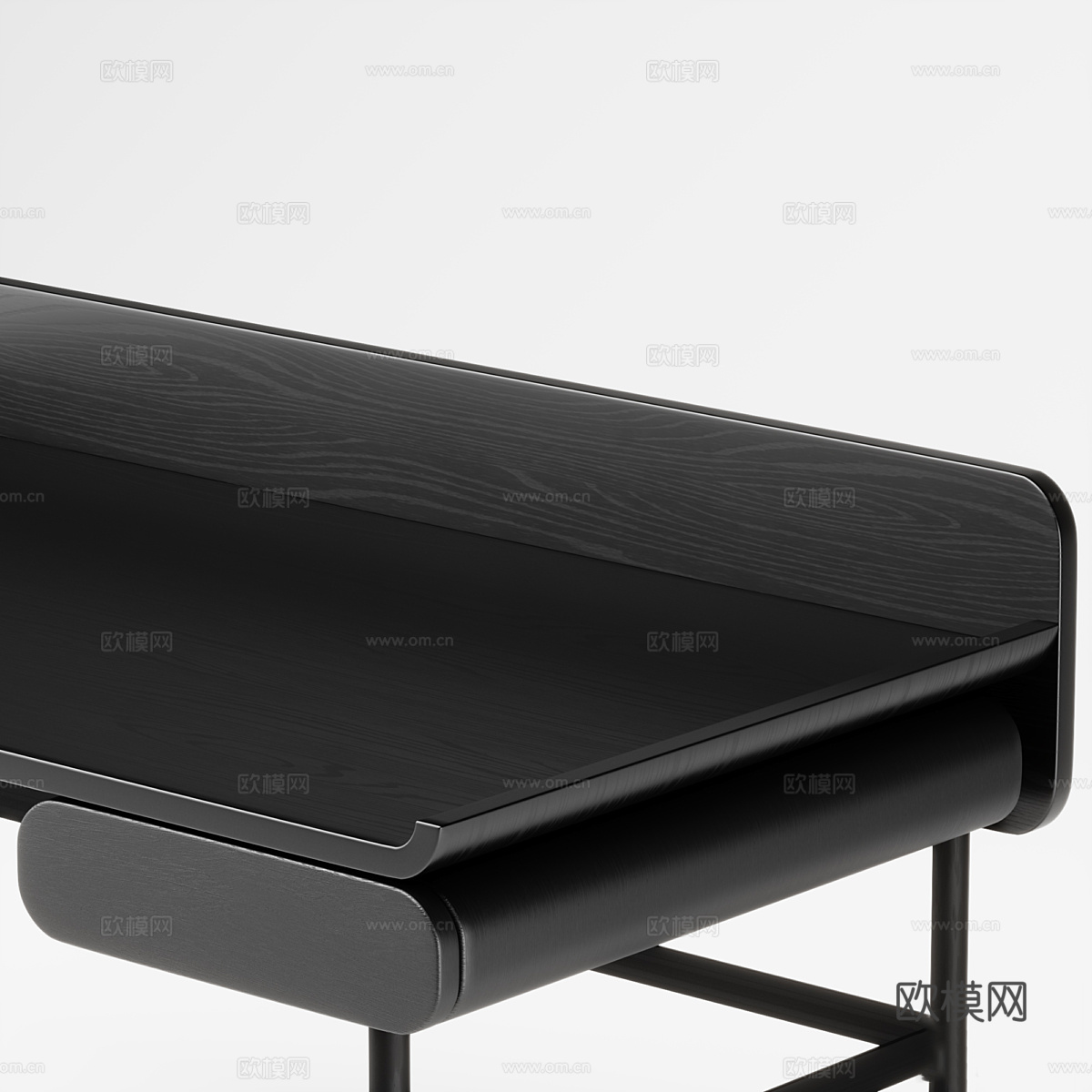 现代意式极简书桌3d模型