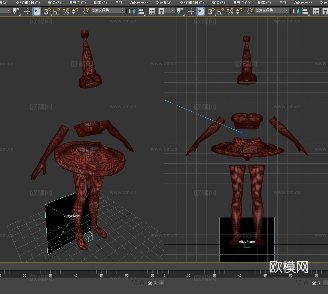 圣诞服装 女性服装 女装 衣服3d模型