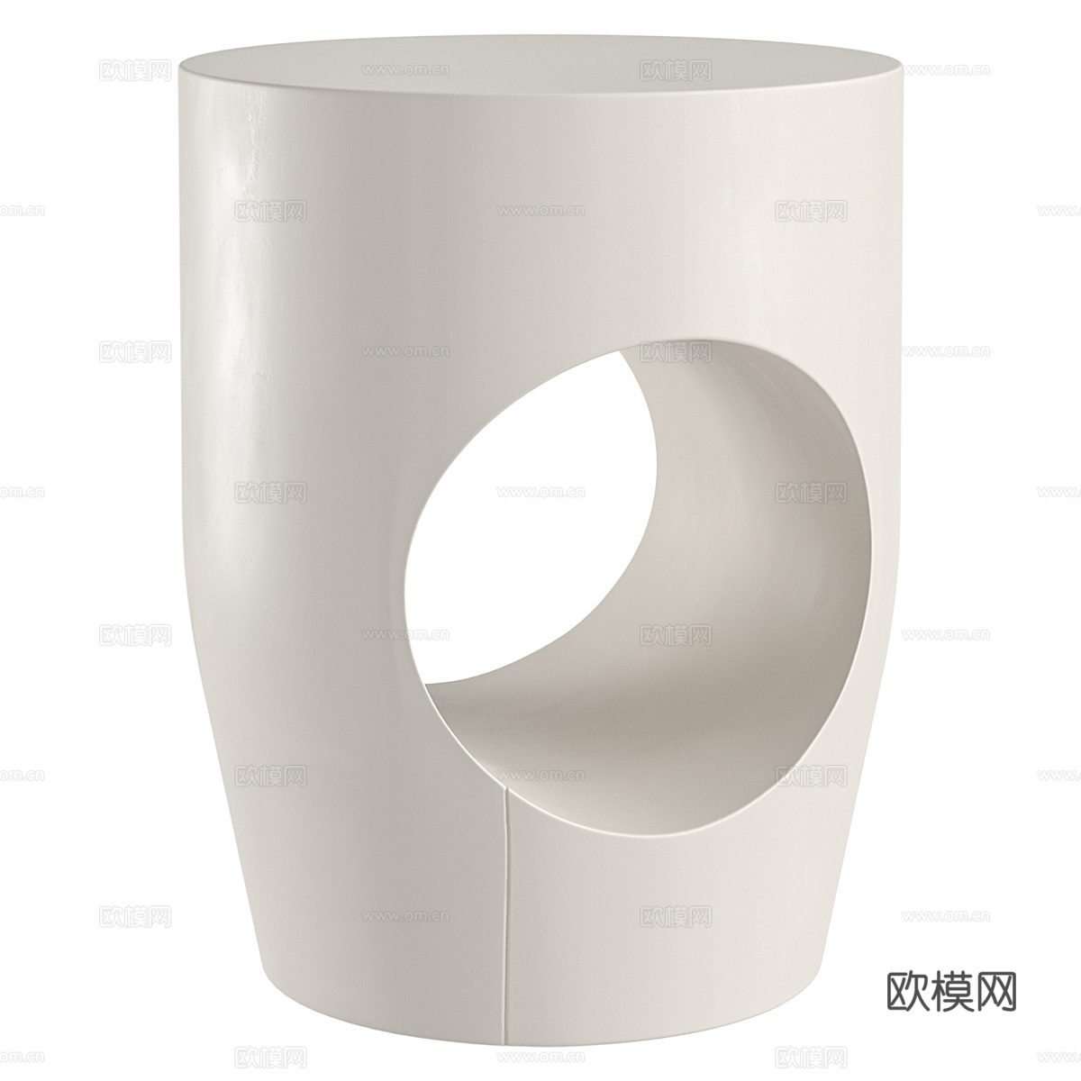 新中式实木边几3d模型