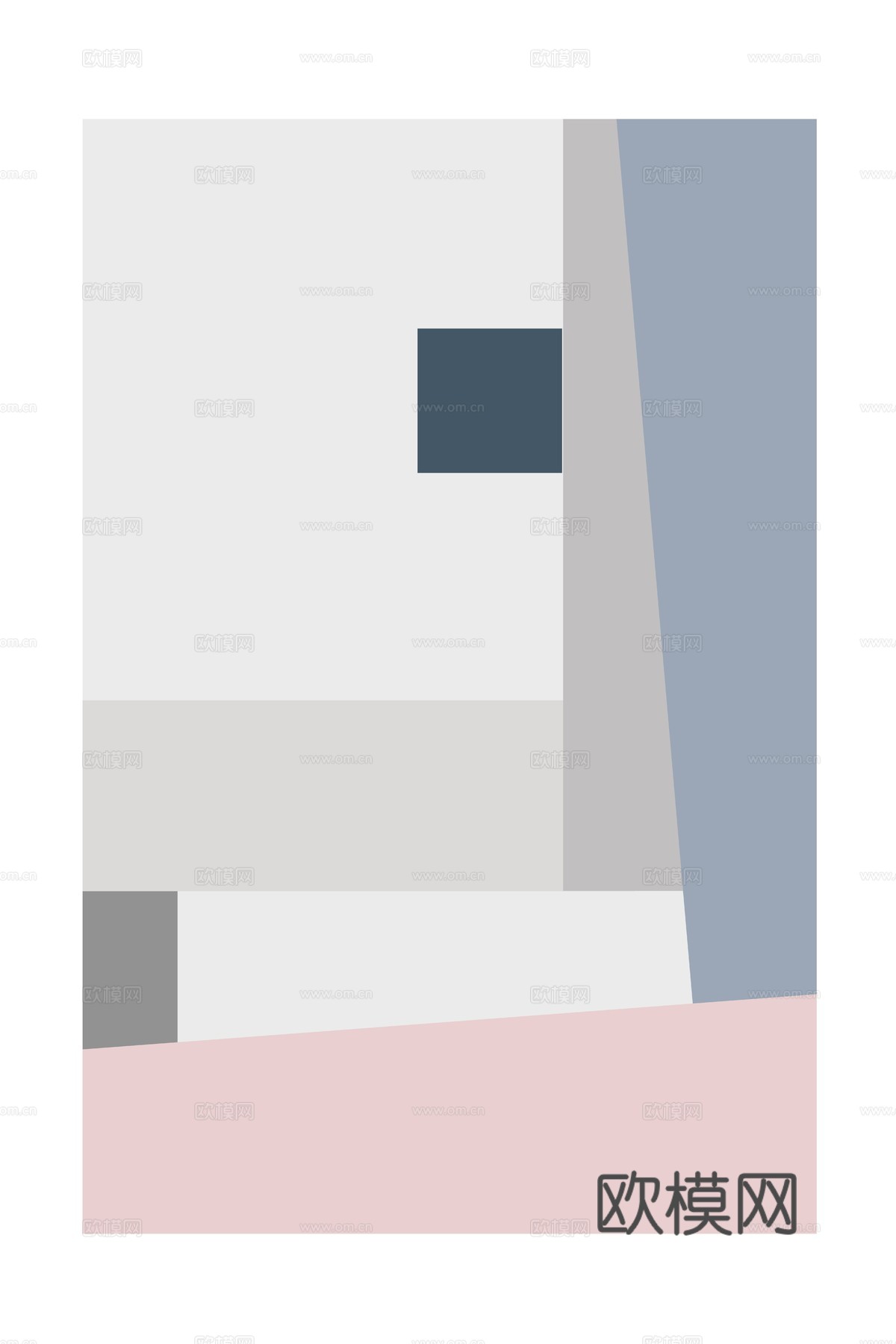 现代简约北欧抽象几何装饰画