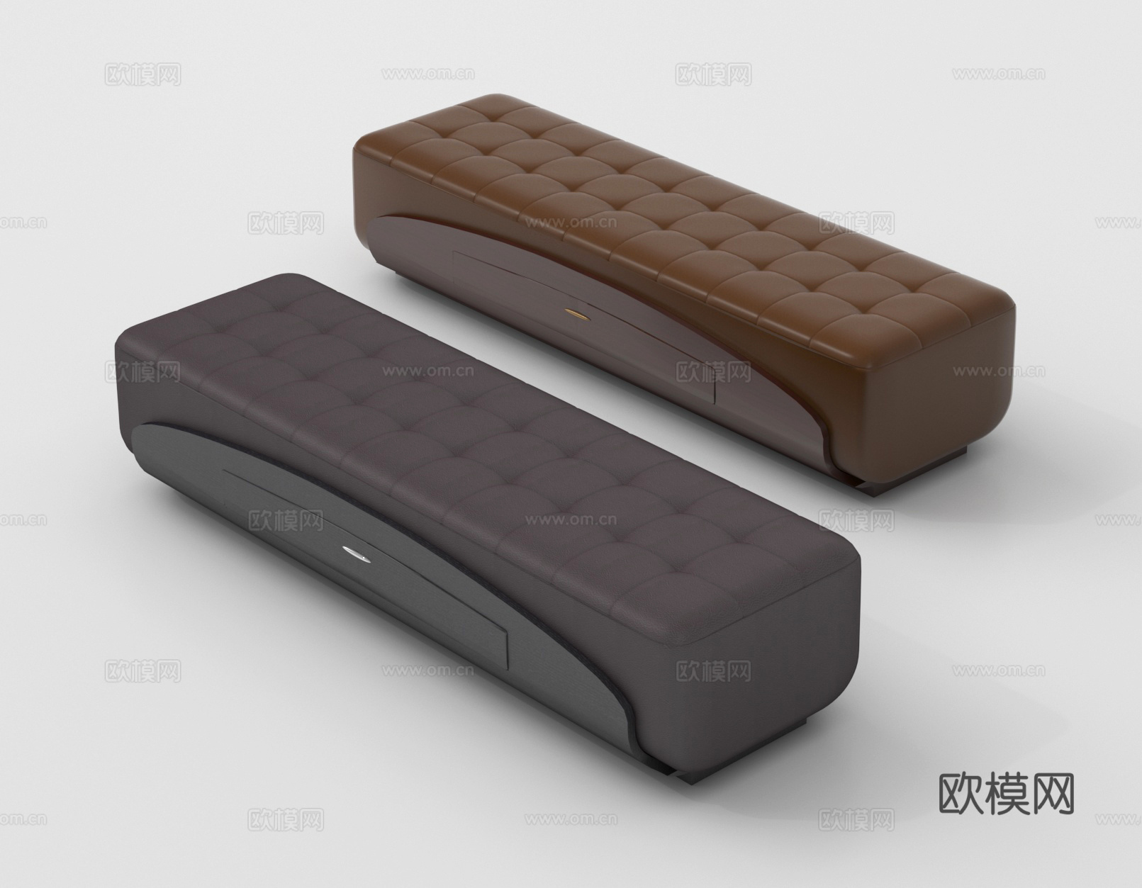 床尾凳 脚踏 沙发凳 换鞋凳3d模型