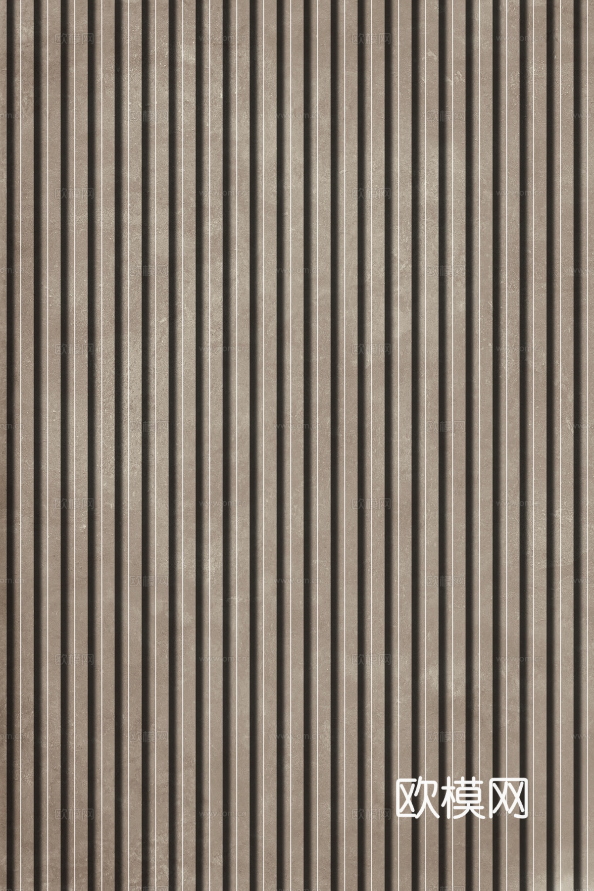 岩板石纹拉槽格栅长城板下载（渲染图6）