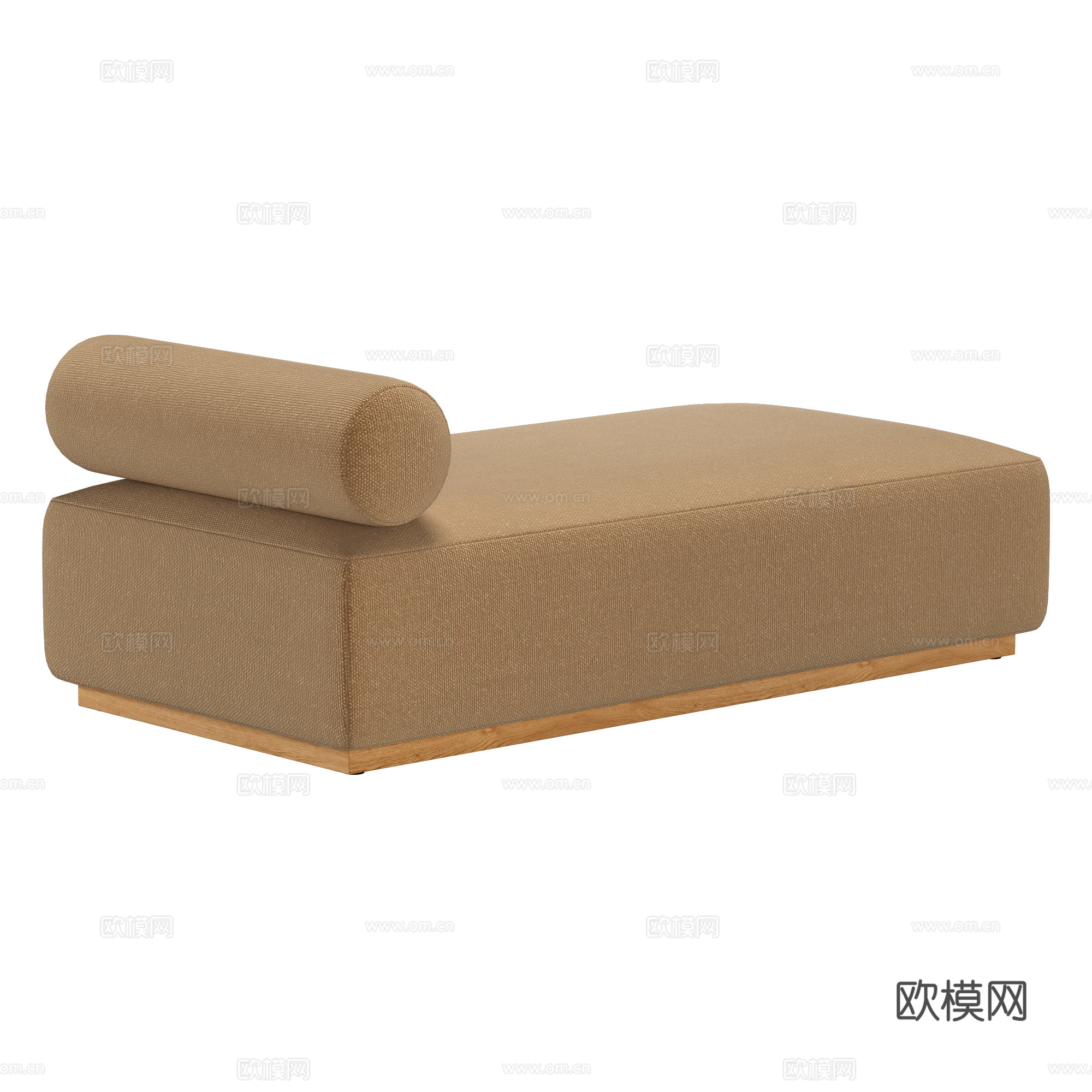 新中式布艺沙发凳3d模型