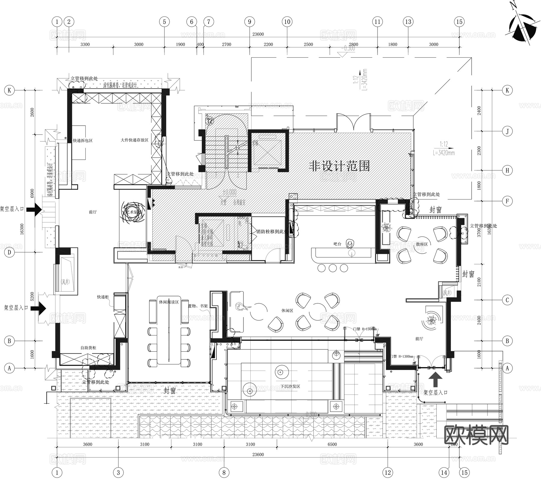 儿童娱乐休闲区cad施工图