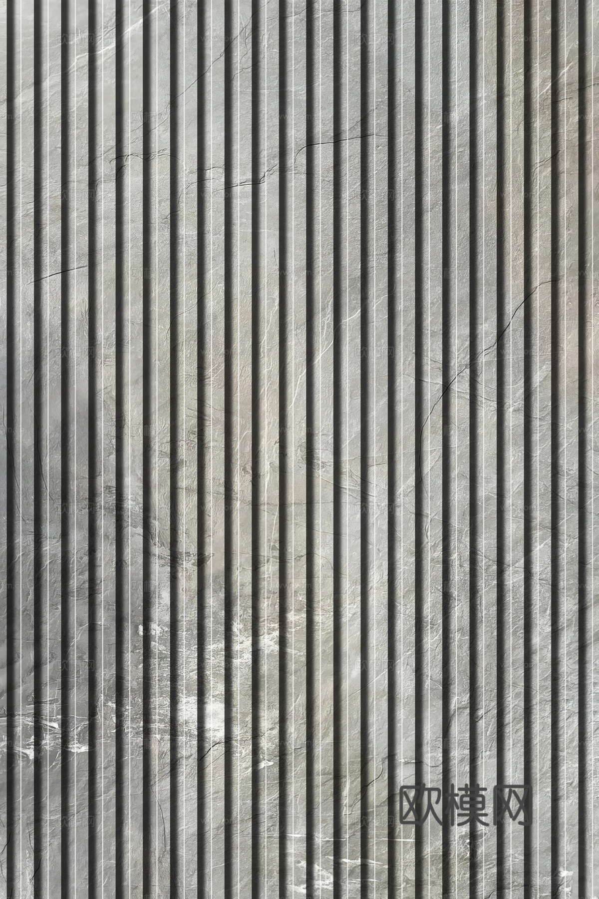 岩板石纹拉槽格栅长城板