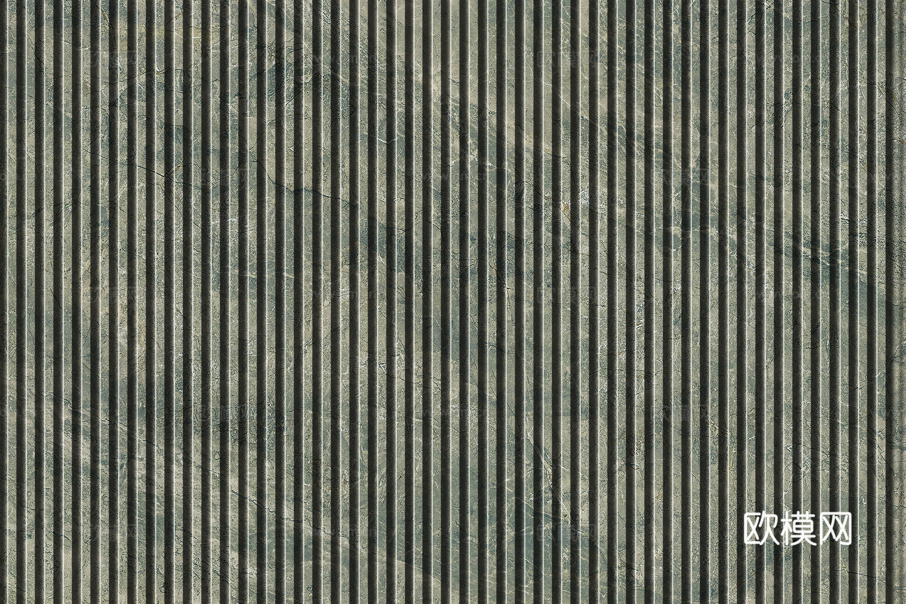 岩板大理石纹拉槽长城板格栅背景墙下载（渲染图7）