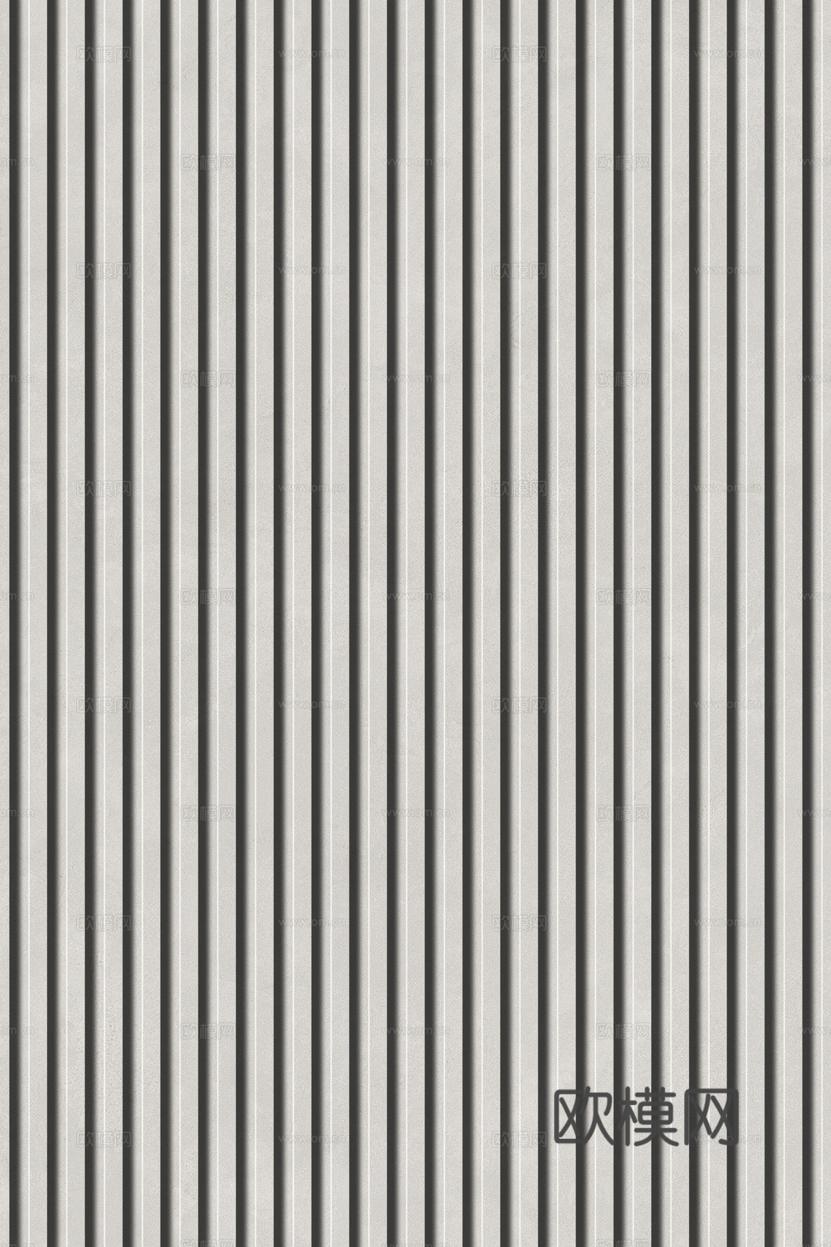 岩板石纹拉槽格栅长城板下载（渲染图3）