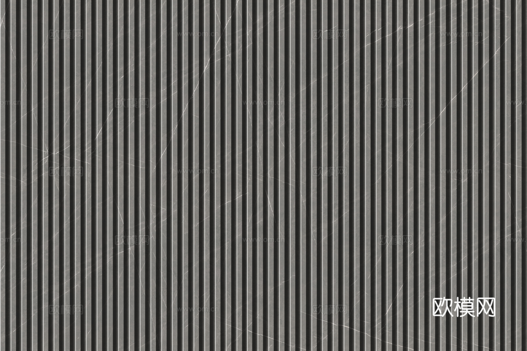 岩板石纹拉槽格栅长城板下载（渲染图4）