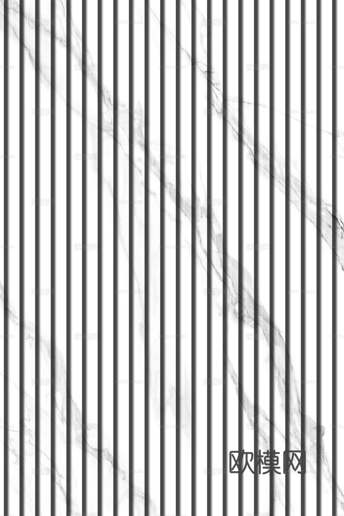 岩板石纹拉槽格栅长城板下载（渲染图2）