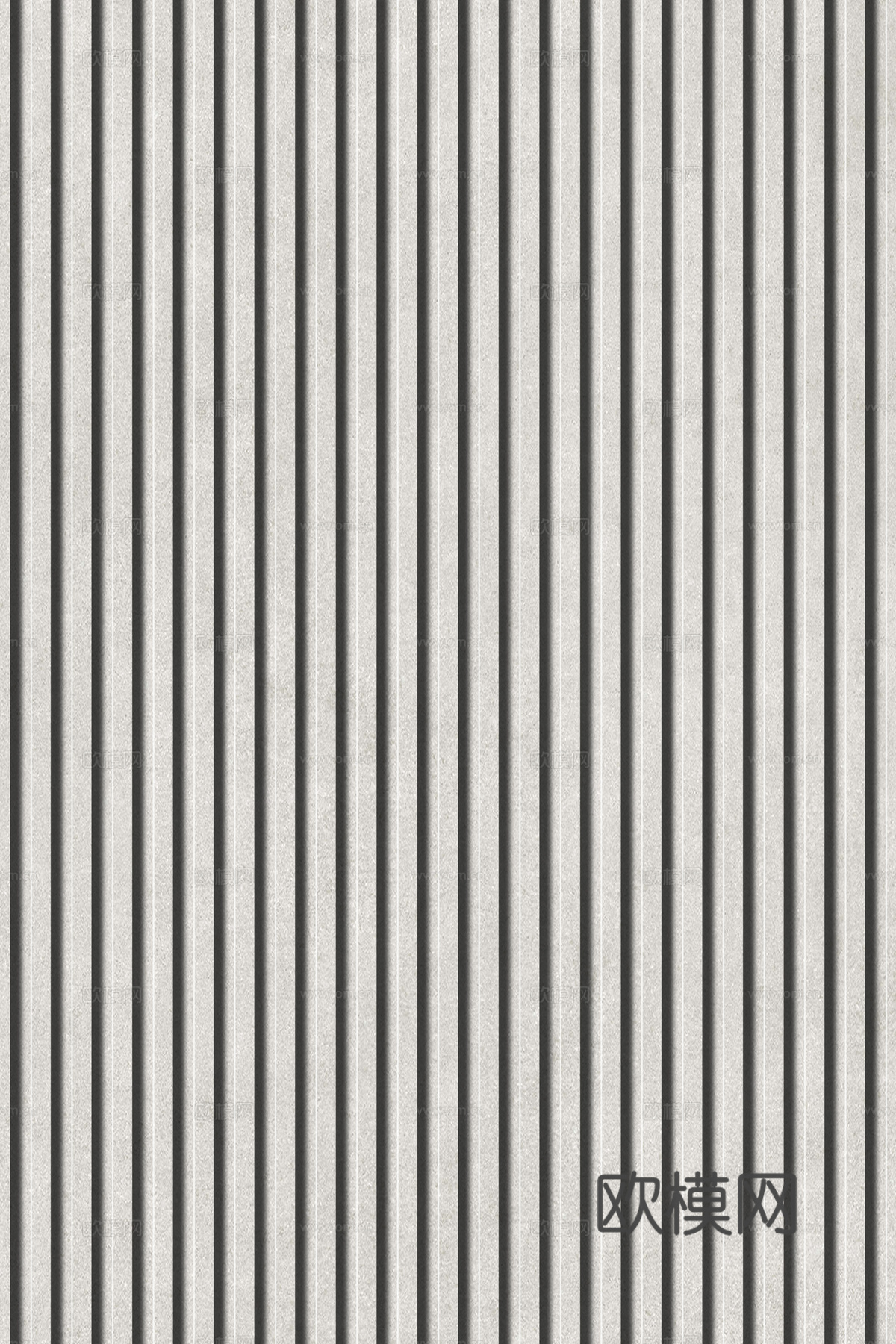 岩板石纹拉槽格栅长城板下载（渲染图6）