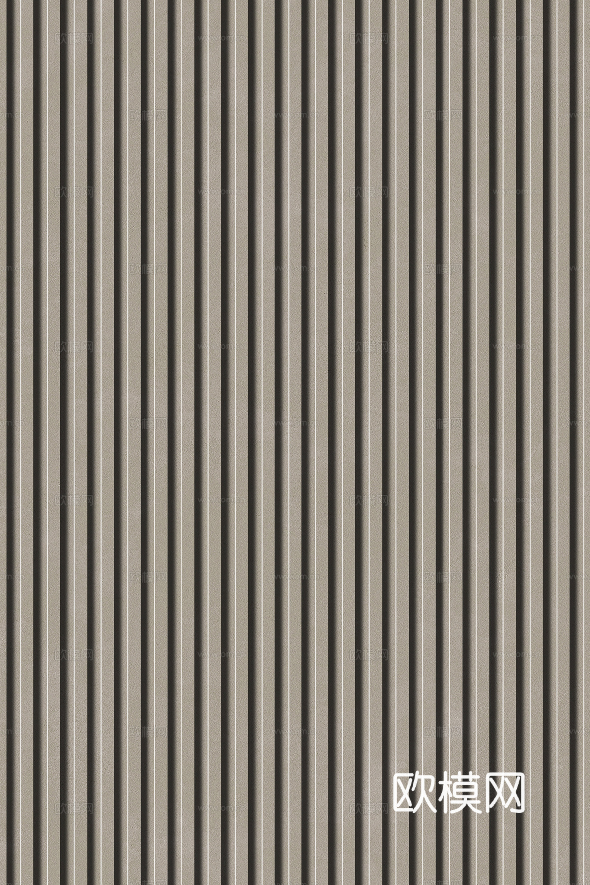 岩板石纹拉槽格栅长城板下载（渲染图7）