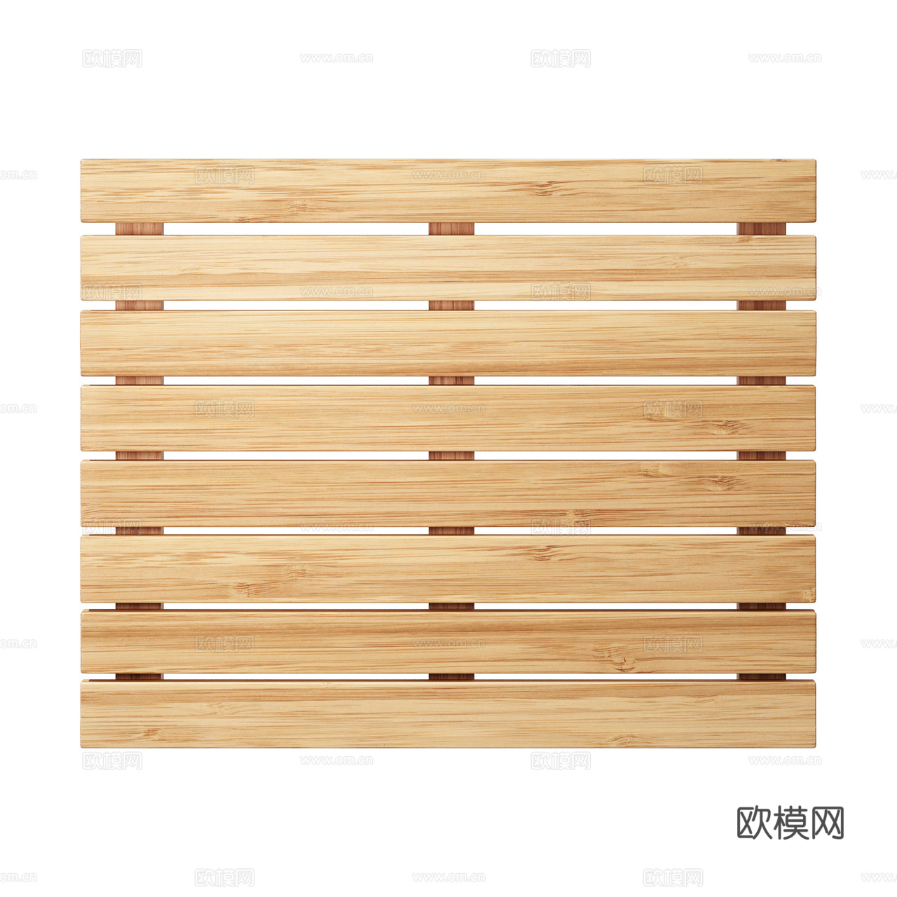 Bloomingville 浴室竹垫 竹垫 卫浴用品3d模型