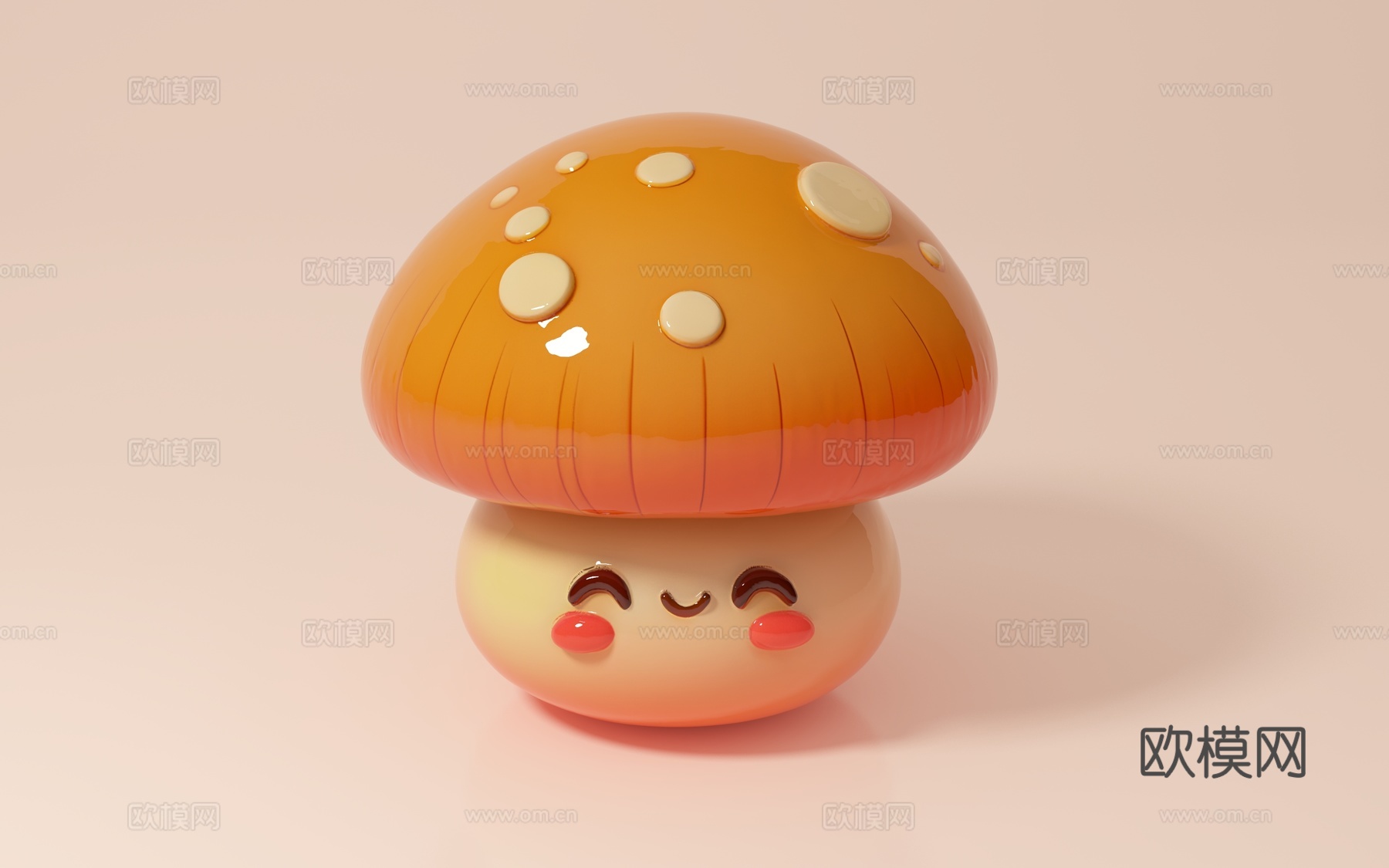 卡通蘑菇 动画 动漫 角色 形象 手办 摆件 饰品 道具 装3d模型