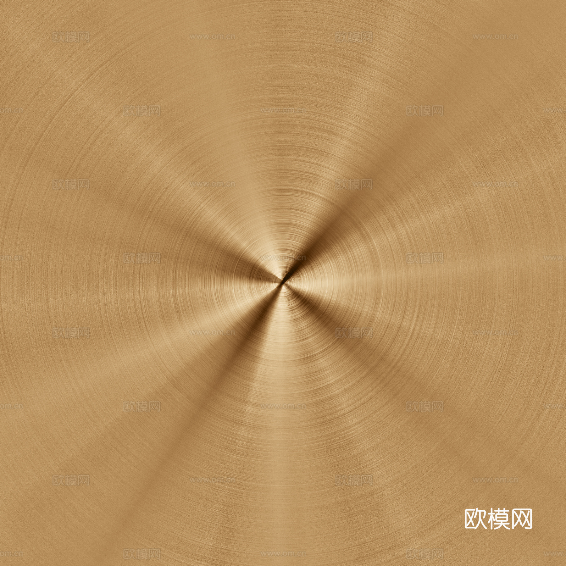 玫瑰金圆形拉丝金属