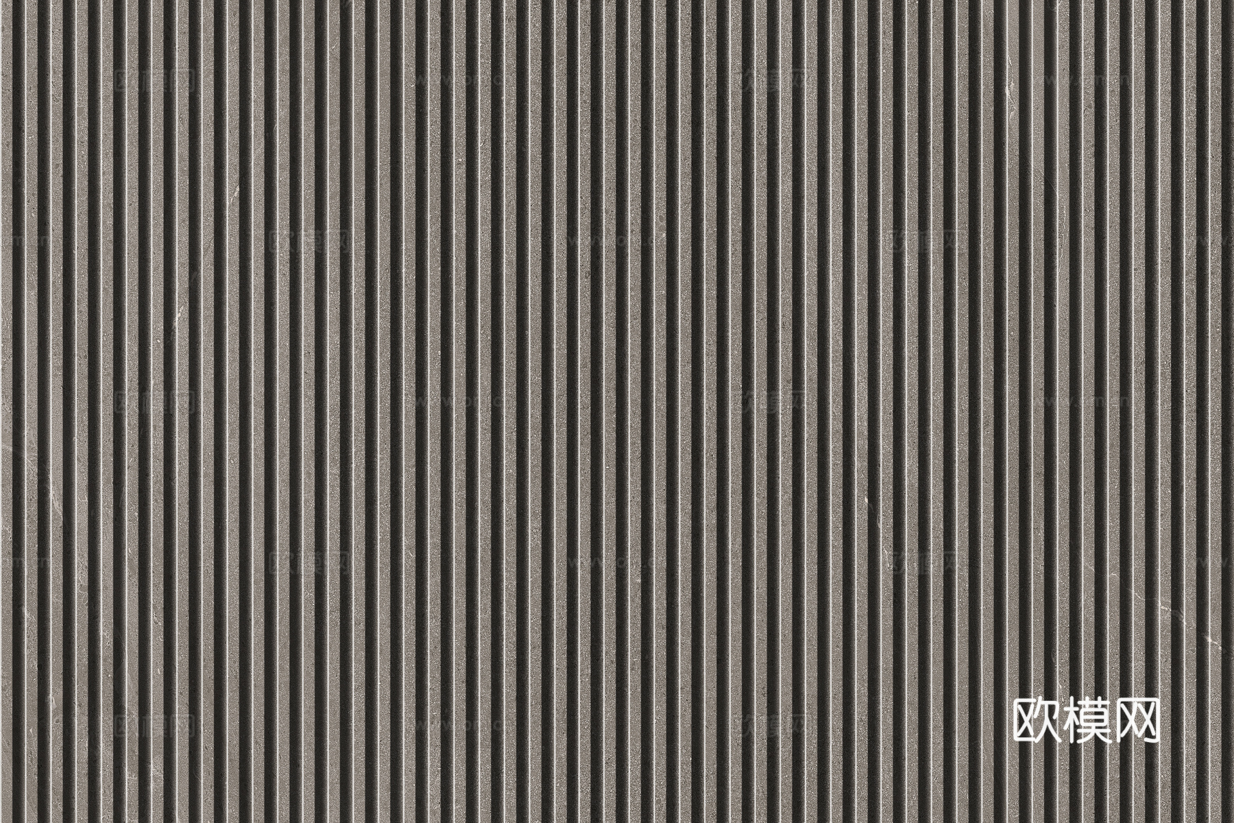 岩板石纹拉槽格栅长城板下载（渲染图4）