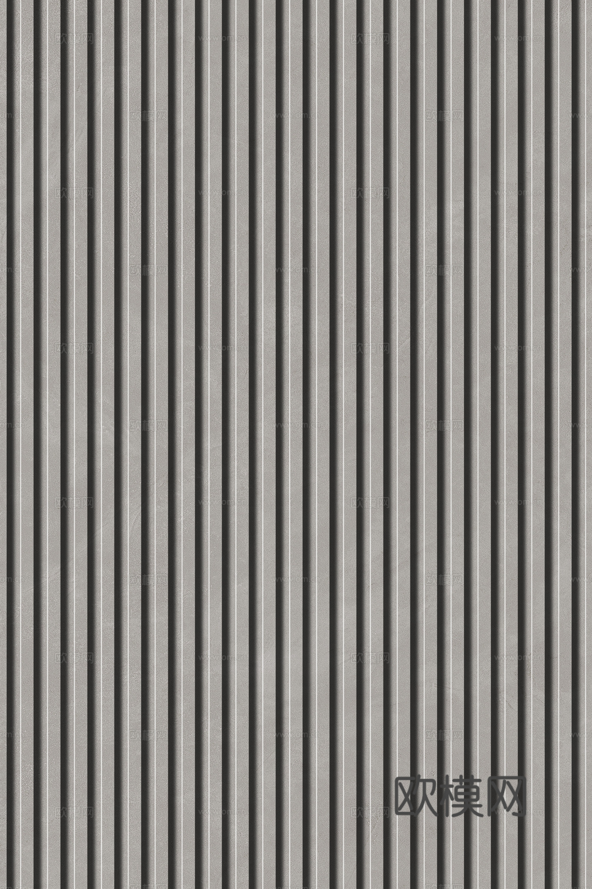 岩板石纹拉槽格栅长城板下载（渲染图7）