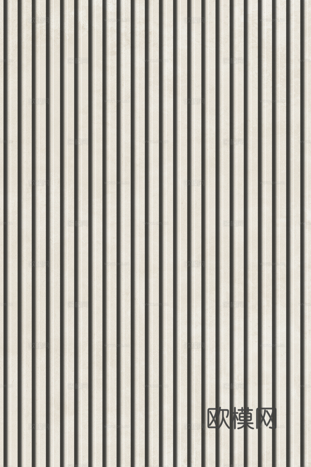 岩板石纹拉槽格栅长城板下载（渲染图6）