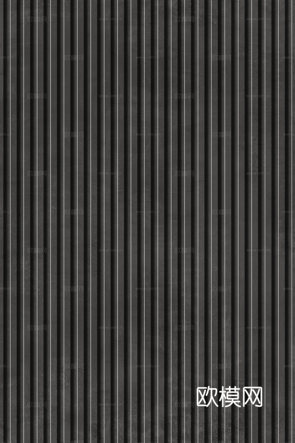 岩板石纹拉槽格栅长城板下载（渲染图2）