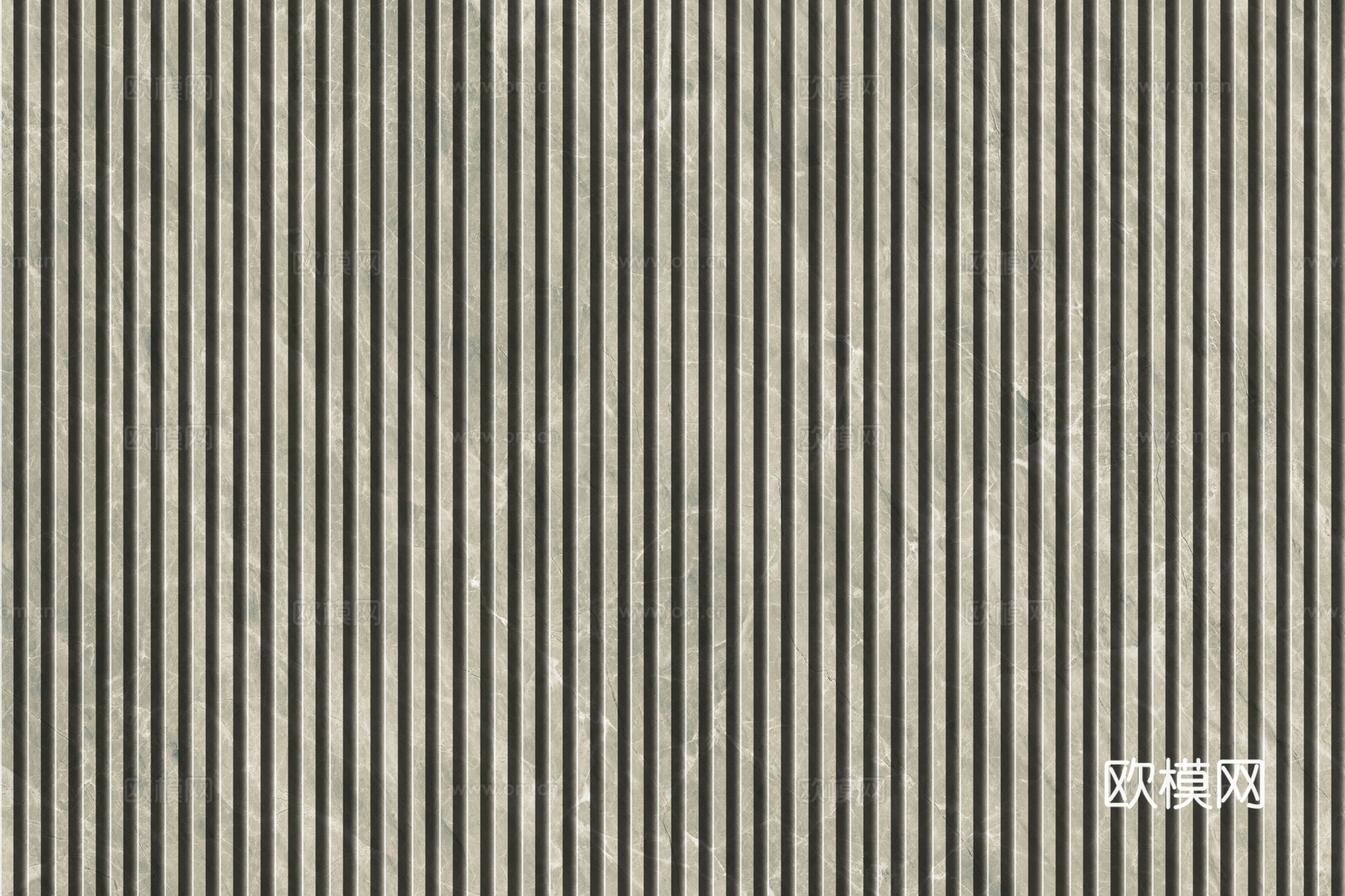 岩板大理石纹拉槽长城板格栅背景墙下载（渲染图4）