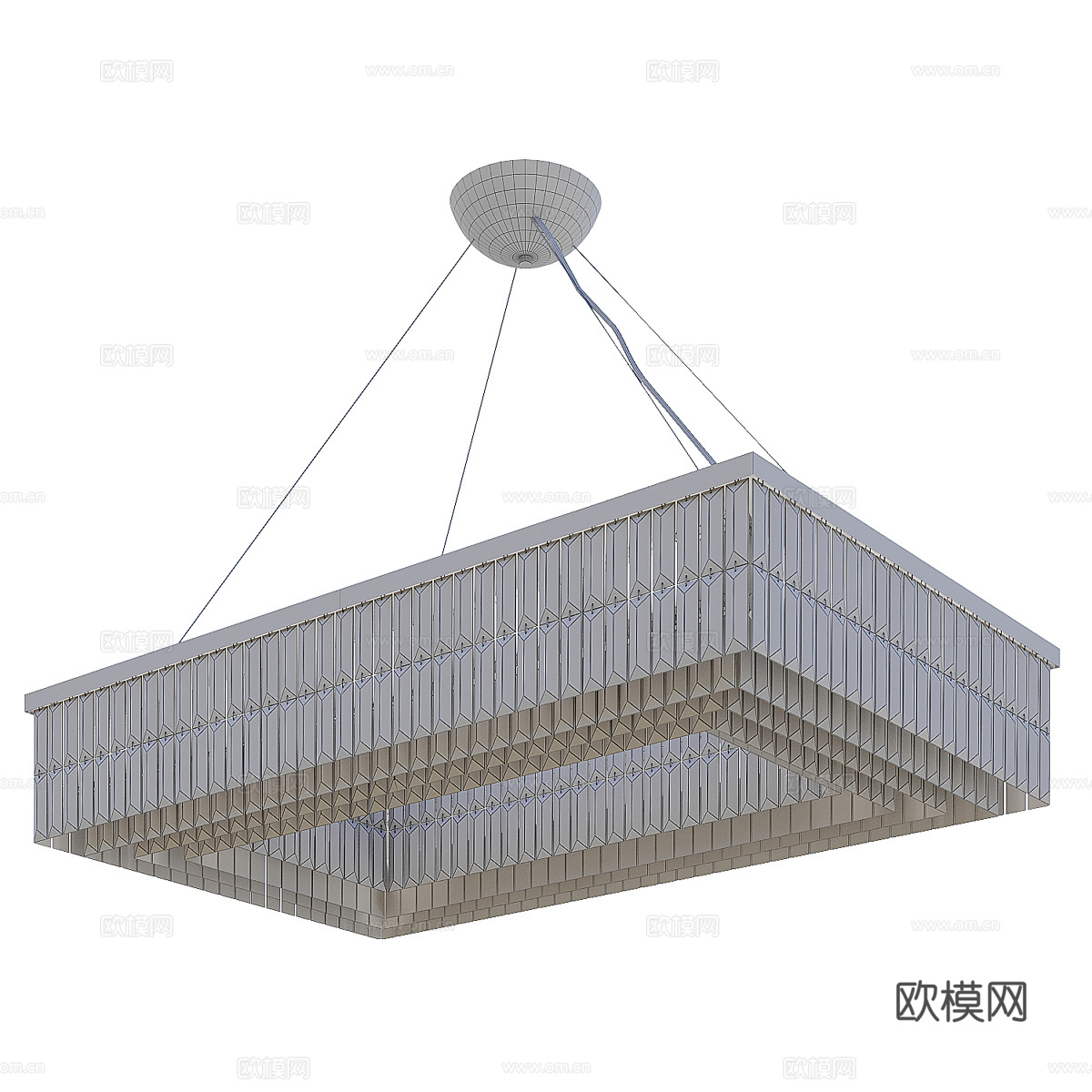 现代轻奢装饰吊灯3d模型