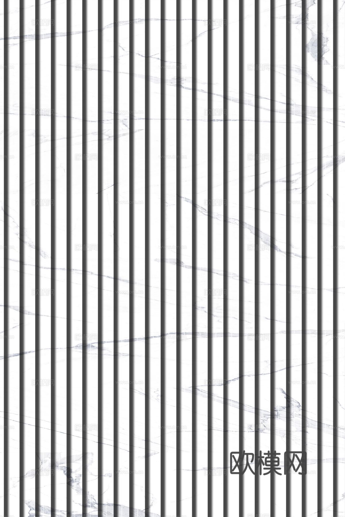 岩板石纹拉槽格栅长城板下载（渲染图1）