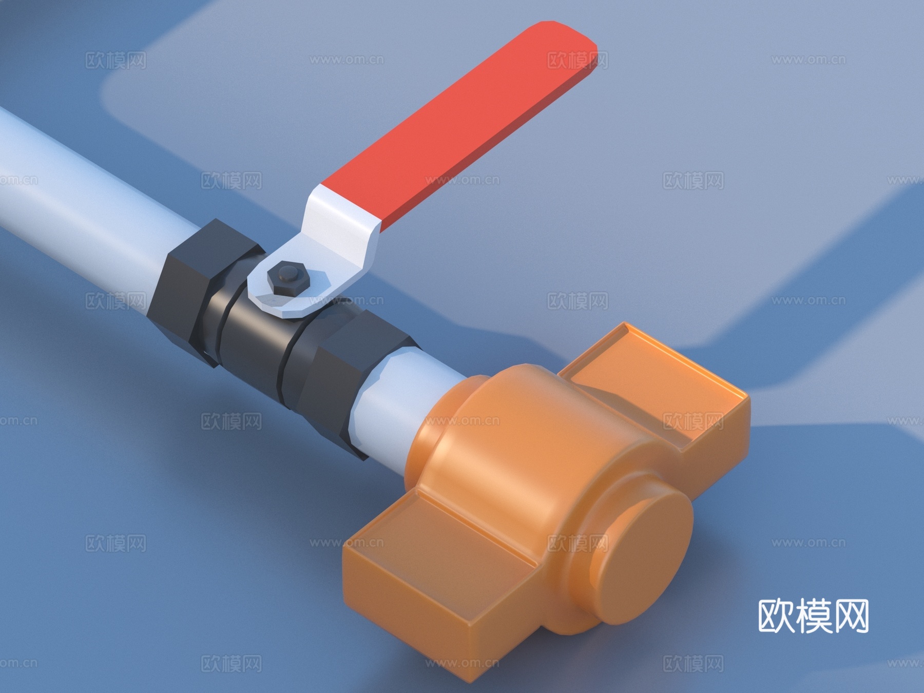 阀门 管道 水管3d模型