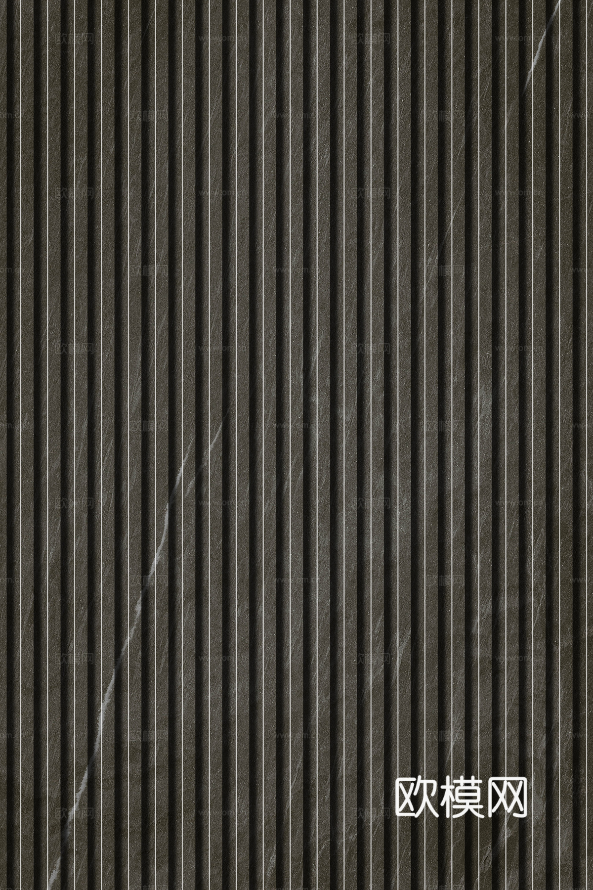 岩板石纹拉槽格栅长城板下载（渲染图5）