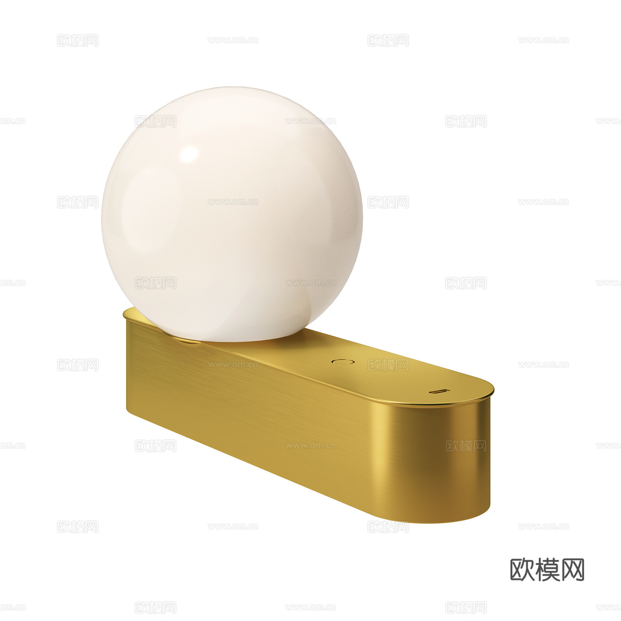 Leds C4 意式极简台灯金属台灯 球形台灯 灯泡台灯3d模型