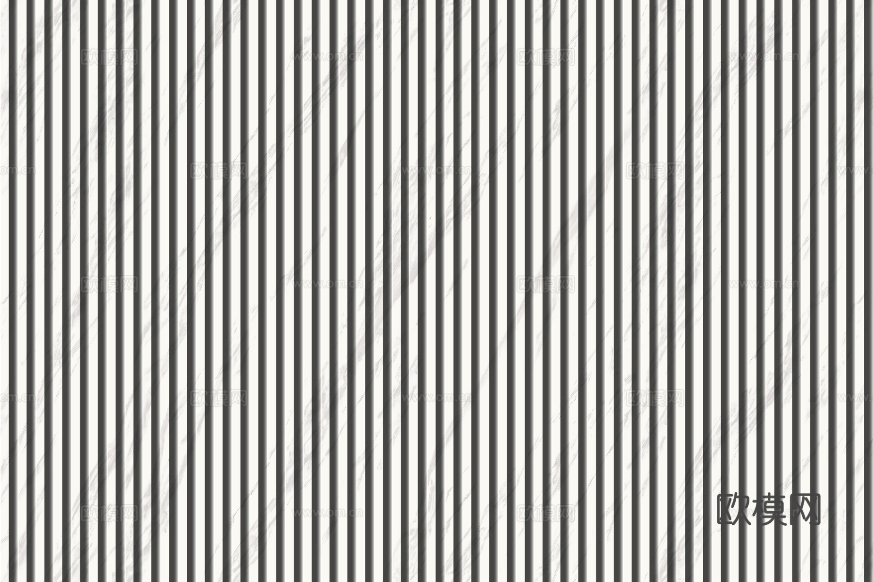 岩板石纹拉槽格栅长城板下载（渲染图2）