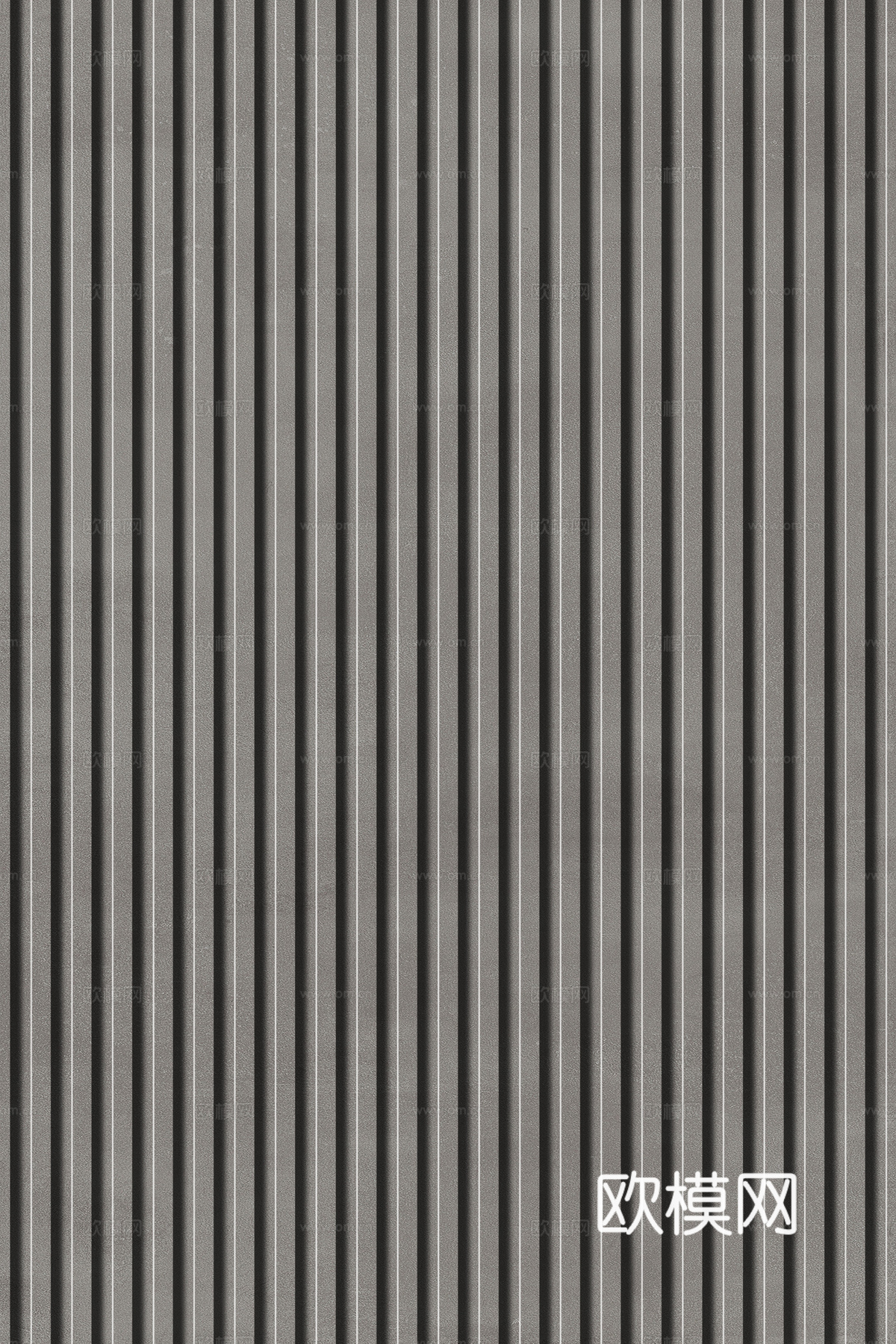 岩板石纹拉槽格栅长城板下载（渲染图4）