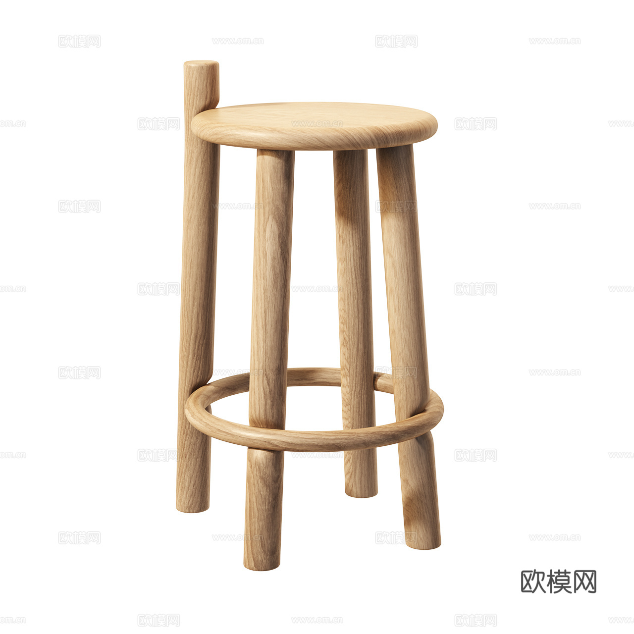 Mattiazzi 北欧凳子 原木凳子 吧台凳 吧凳 木凳3d模型
