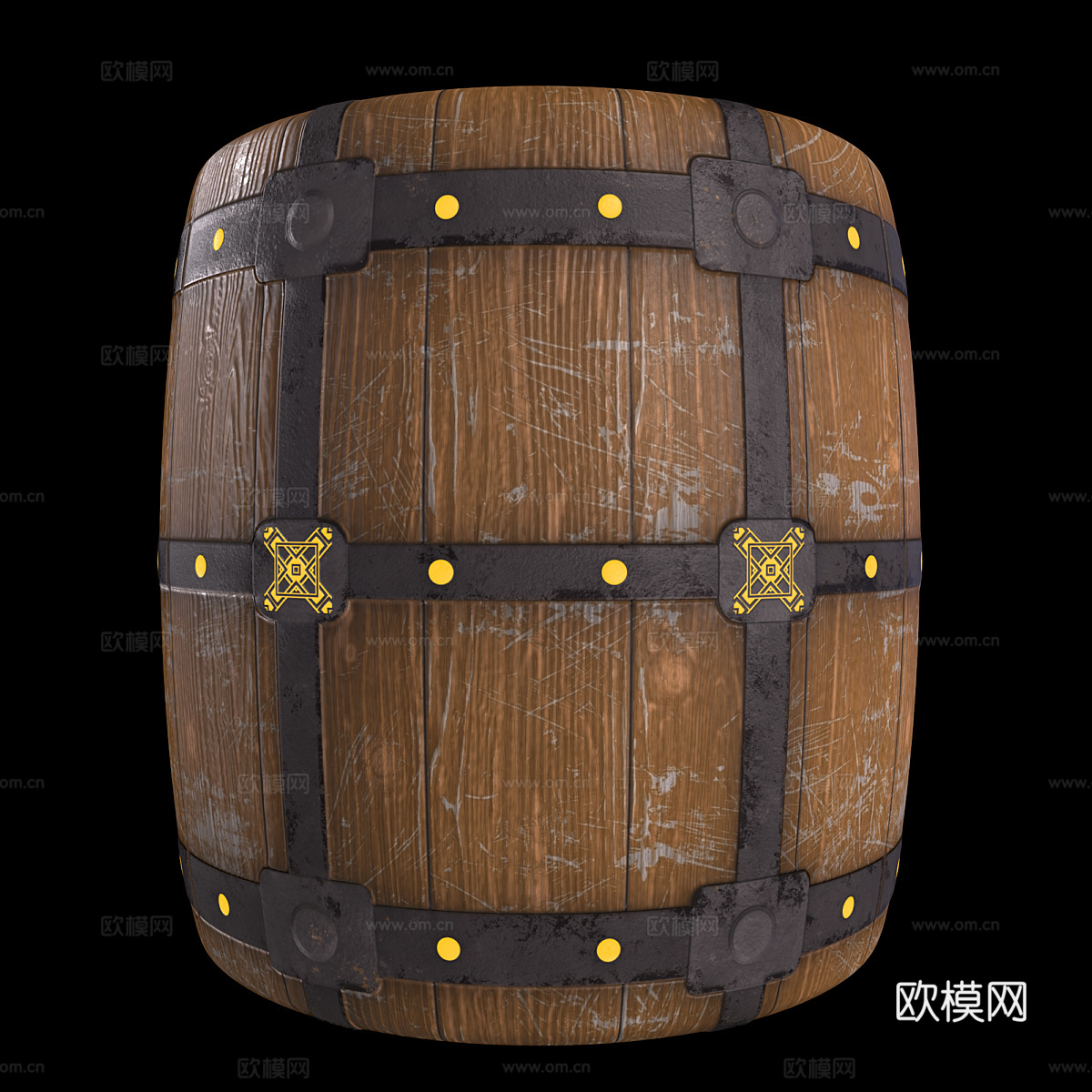 新中式轻奢镶木材质3d模型