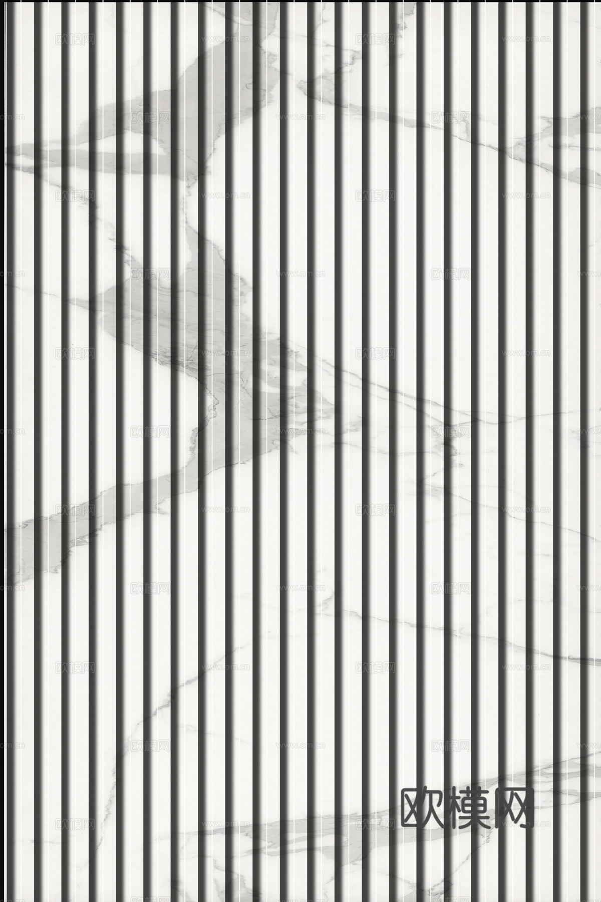 岩板石纹拉槽格栅长城板下载（渲染图7）