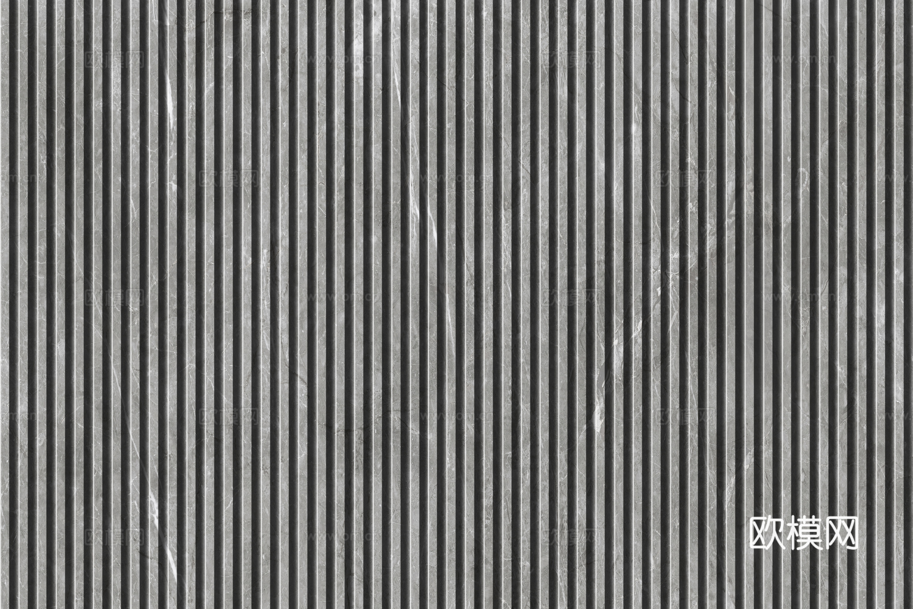 岩板石纹拉槽格栅长城板下载（渲染图7）