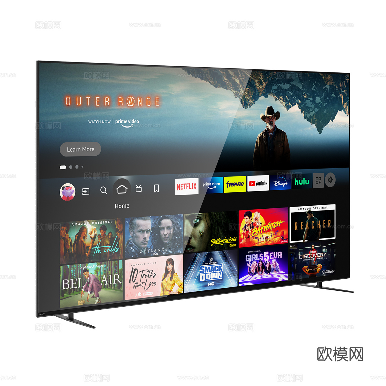 Sony 索尼 Bravia 7电视机 极简电视 无边框电视3d模型